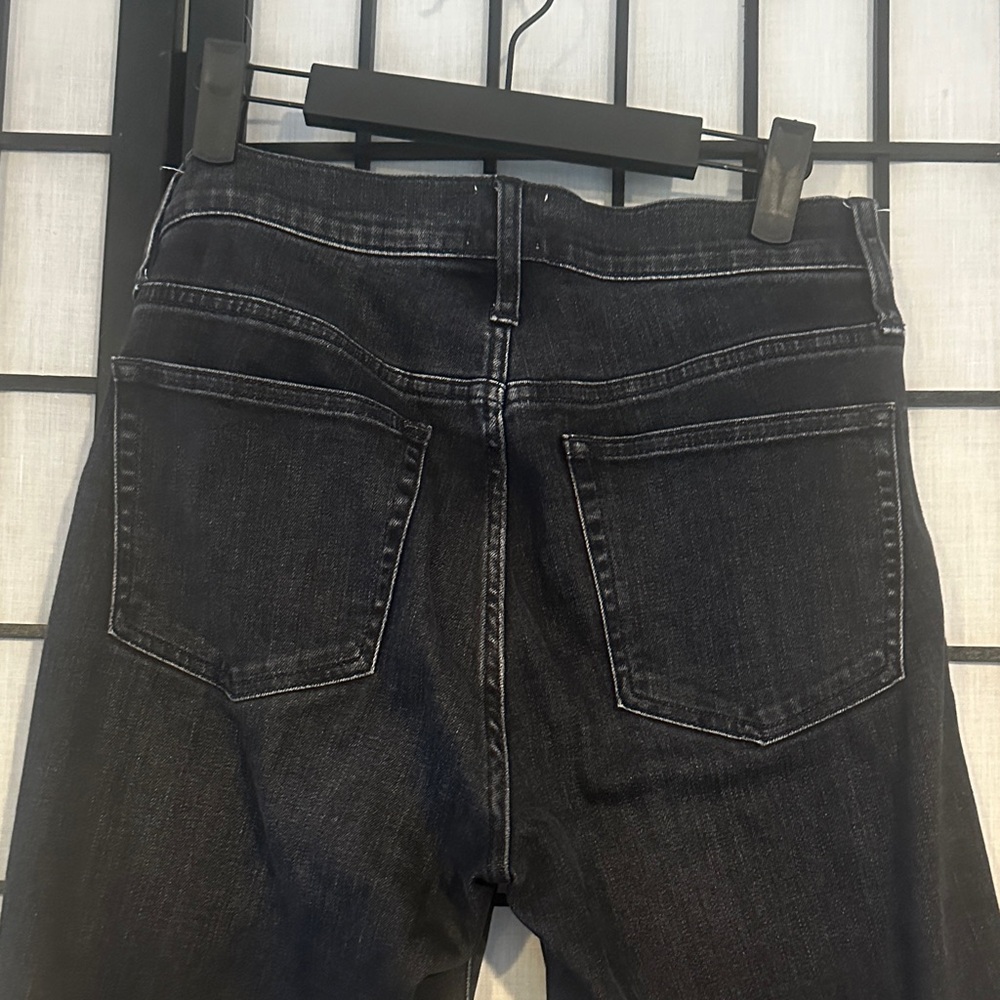 J. Crew Denim 9” Vintage Straight Distressed Black Pants Size 27 Re-Imagined - Picture 9 of 9